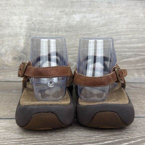 Merrell Terrain Ari Lattice J36612 Women’s Sz 9 Agave Brown Leather Strap Sandal - Picture 4 of 14